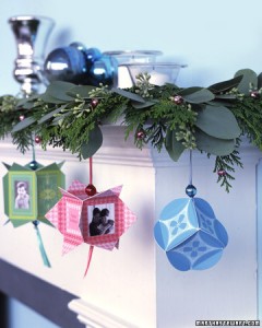 blue and silver christmas theme ornament