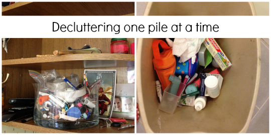 540 Declutter one pile at a time