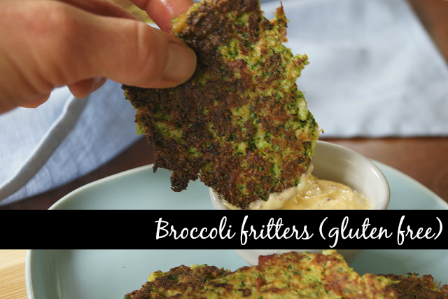broccoli fritters gluten free