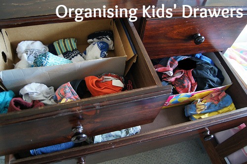organising kids drawers