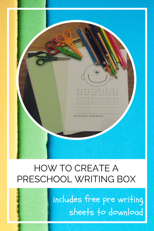 How To Create A Preschool Writing Box Title