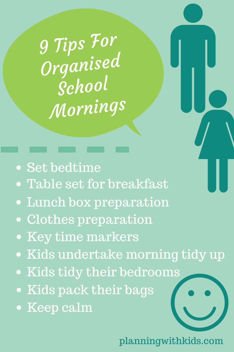 10 Tips For Organised School Mornings