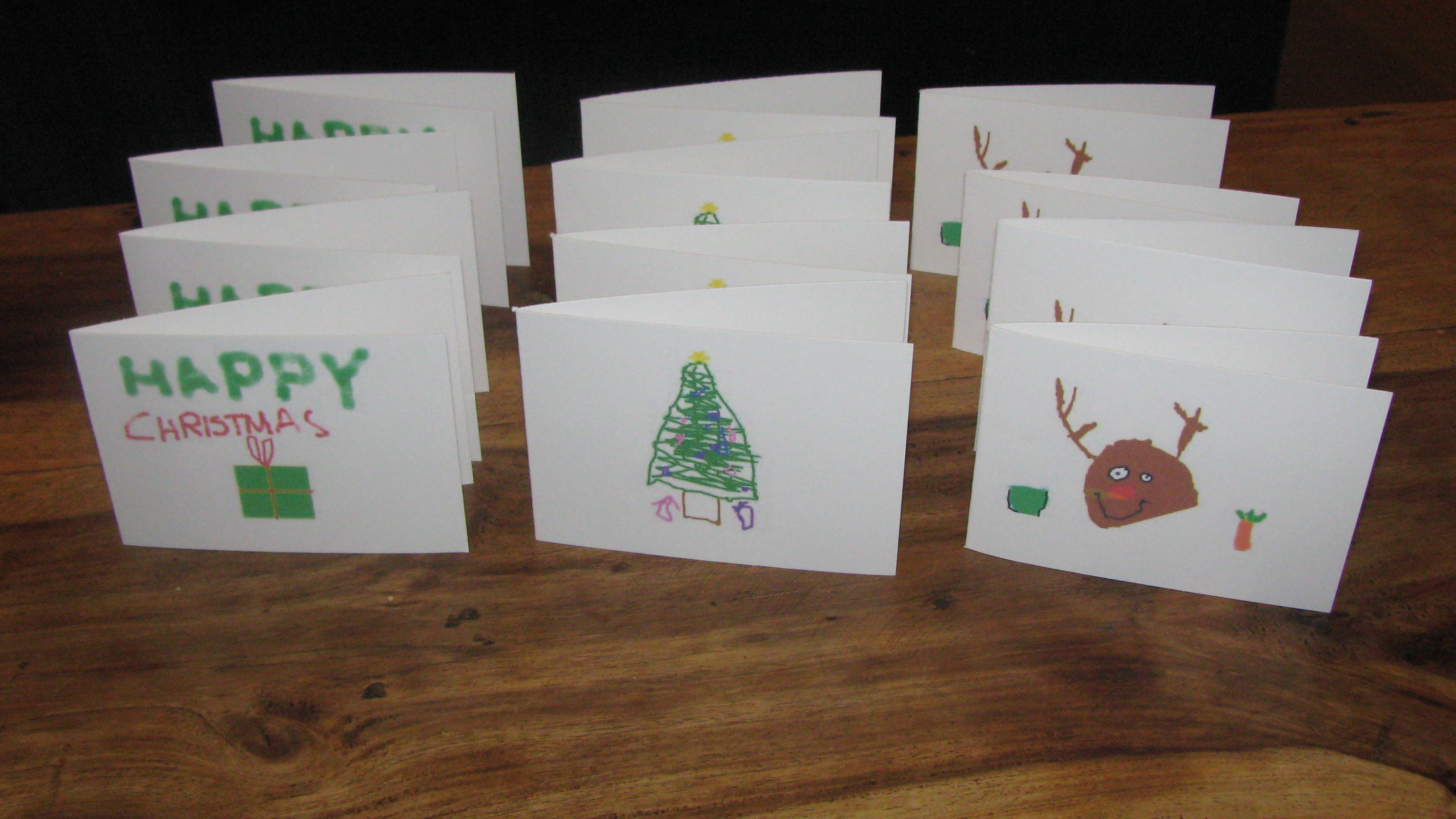 Christmas Planning Children's Handmade Christmas Cards Planning