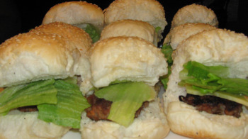 Children's Party Food Mini Hamburgers