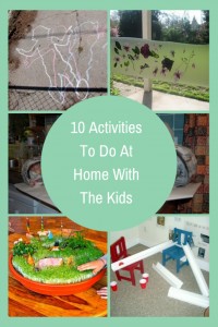 10 Activities To Do At Home With The Kids title