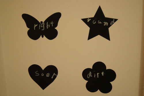 Small Removable Chalkboard Stickers