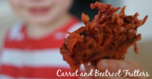 Carrot and Beetroot Fritters