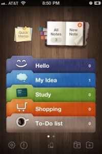 Organizational iPhone Apps Awesome Notes