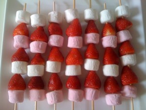 Fruit Kebabs With Marshmallows