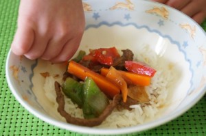 Toddlers and Meat Stir Fry