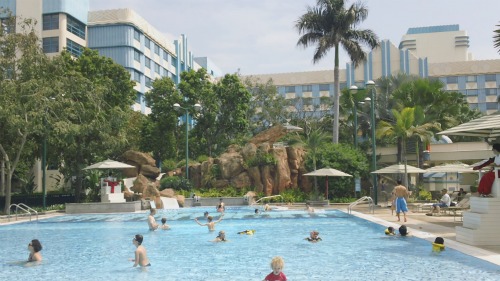 Hong Kong Disneyland Family Trip - Hollywood Hotel Pool