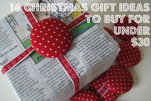 Christmas Gift Ideas under $30