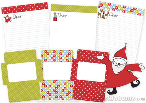 free christmas printables -letter-writing-set