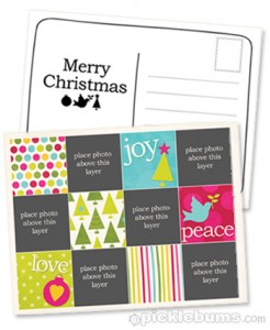 free christmas printables postcard
