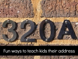 teaching kids their address