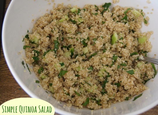 simple quinoa salad main