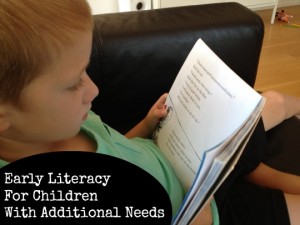 Early literacy for children with additional needs main