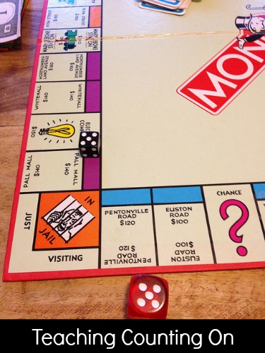 Teaching Counting On With Monopoly - Planning With Kids
