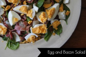 egg and bacon salad