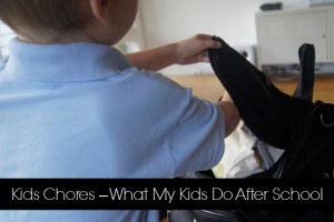 kids chores - after school main