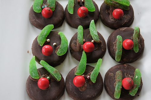 Christmas Reindeer biscuits