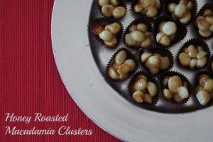 Honey roasted macadamia clusters
