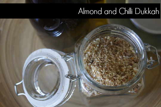 almond and chilli dukkah