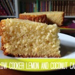 slow cooker lemon and coconut cake recipe