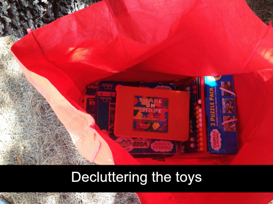 Decluttering the toys