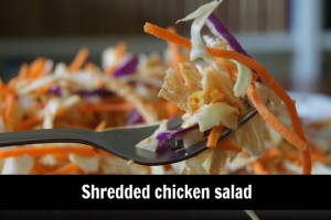 shredded chicken salad.