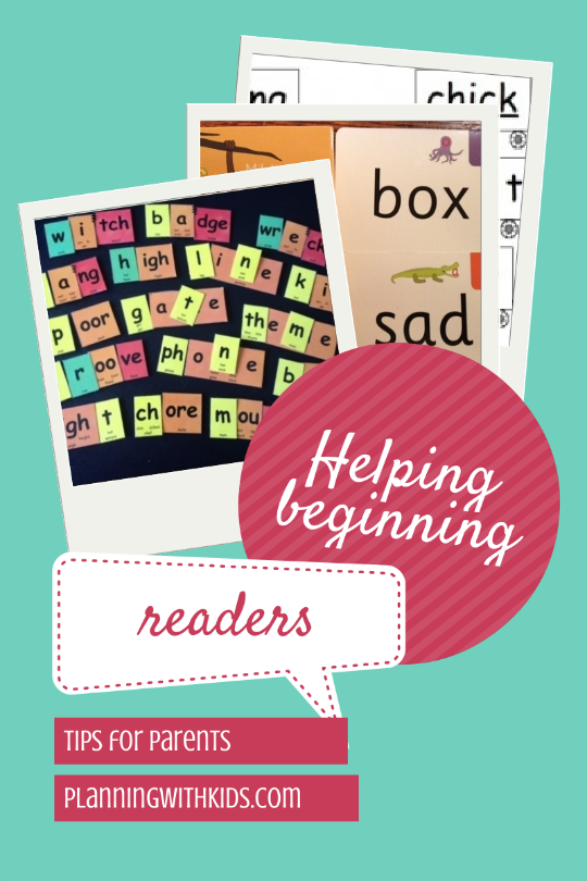 Helping beginning readers - tips for parents