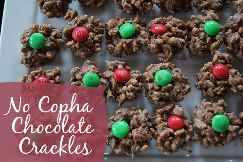 Christmas Chocolate Crackles (No Copha)