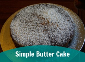 one bowl butter cake