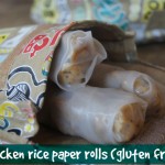 Chicken rice paper rolls (gluten free)