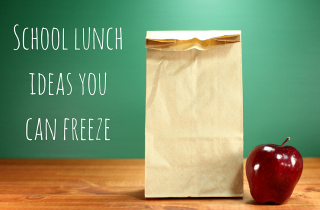 school lunch ideas you can freeze