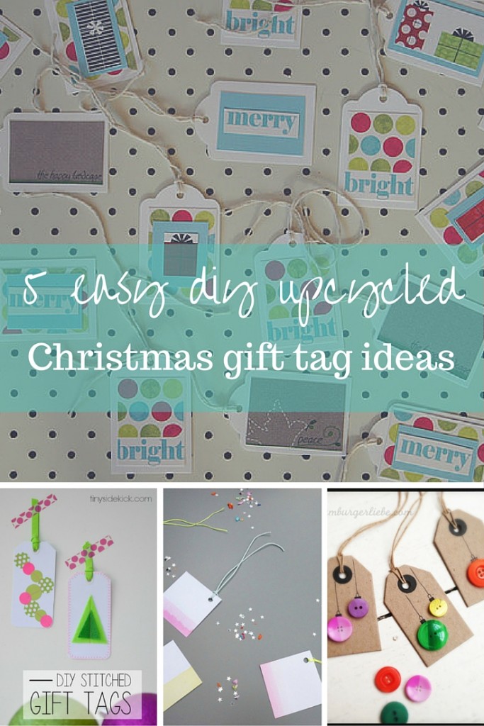 5 upcycled Christmas gift tag ideas (p)