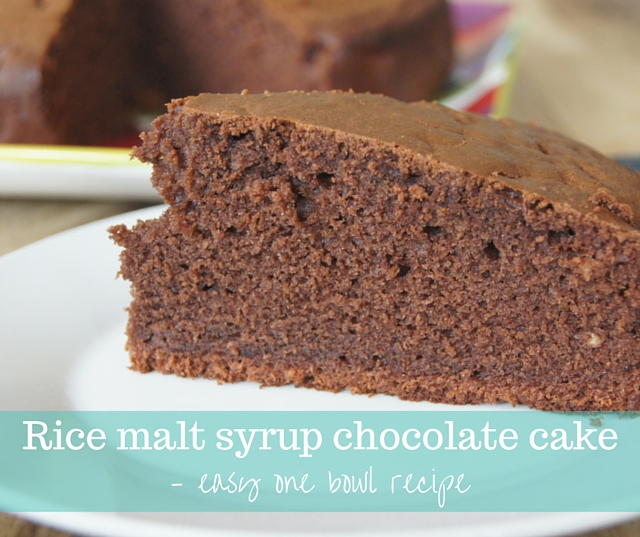 Rice malt syrup chocolate cake recipe