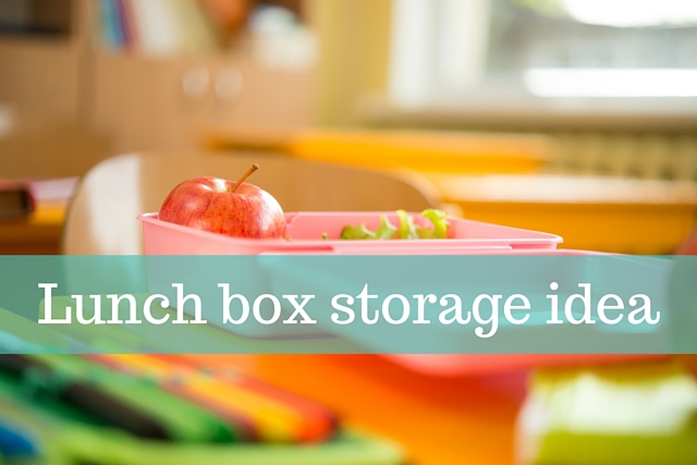 Lunch box storage idea
