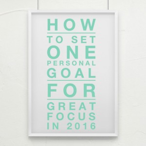 how to set one personal goal