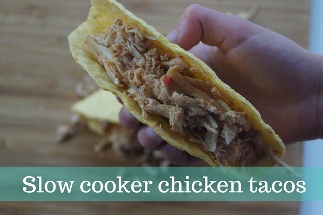 Slow cooker chicken tacos