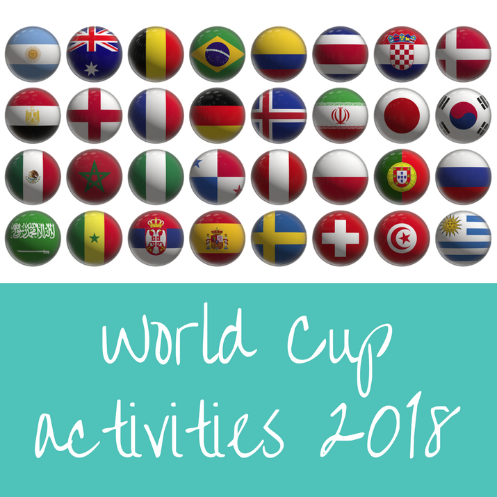 FIFA World Cup 2018 - flags and activities for kids