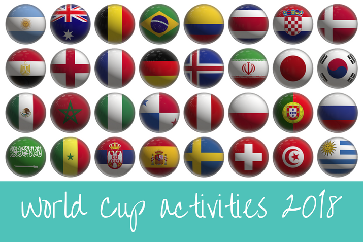 FIFA World Cup 2018 - flags and activities for kids