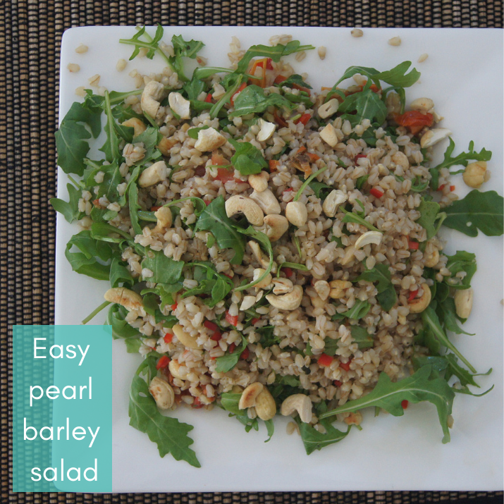 Easy pearl barley salad