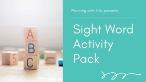 Sight Words Activity Pack for beginner readers