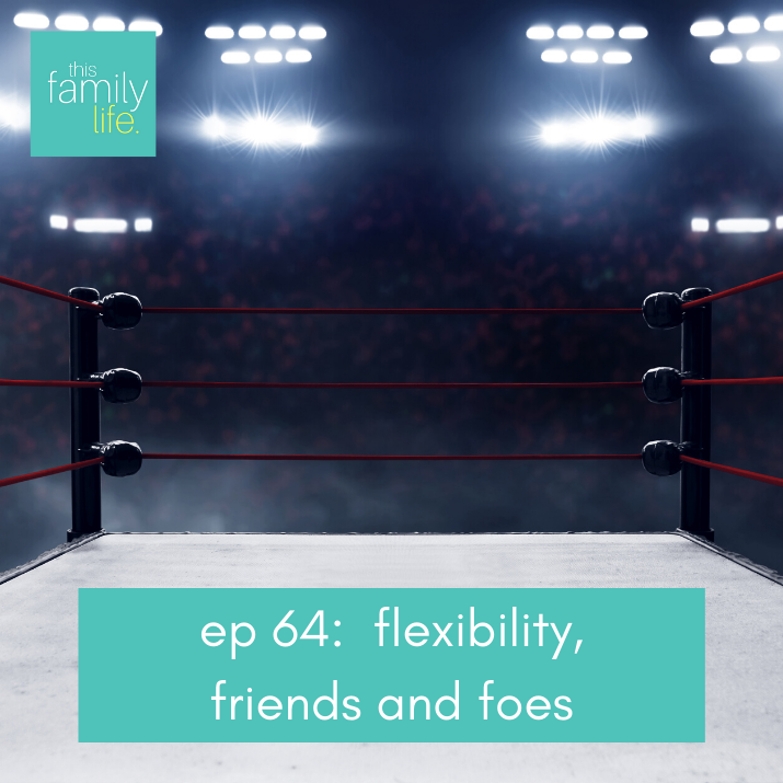 ep 64 this family life flexibility, friends and foes