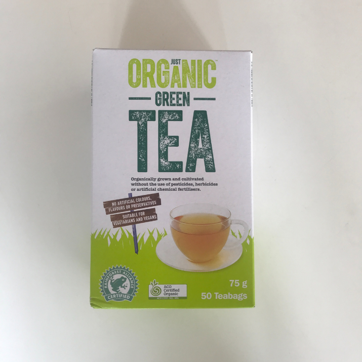 my ALDI favourites organic green tea