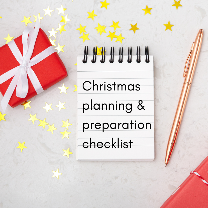 Christmas planning and preparation checklist