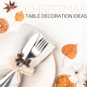 DIY Christmas table decoration ideas