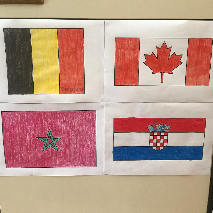 FIFA World Cup 2022 flags activities group E