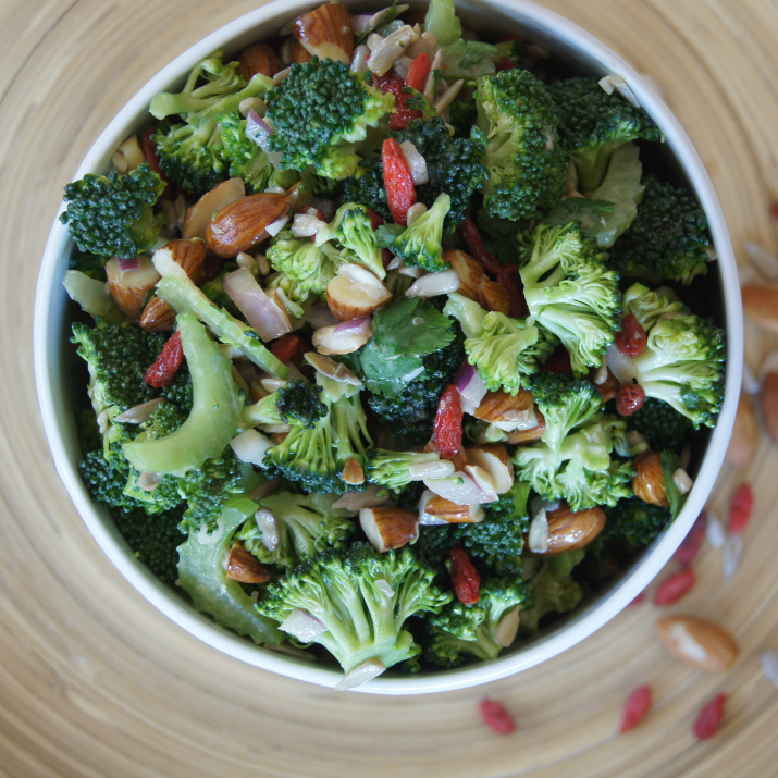 Crunchy broccoli salad square